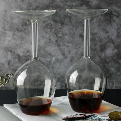 Upside Down Wine Glass