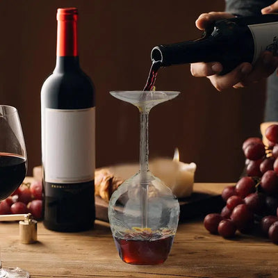 Upside Down Wine Glass