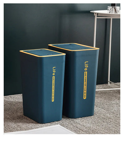 Smart Bathroom Trash Can with Cover Light