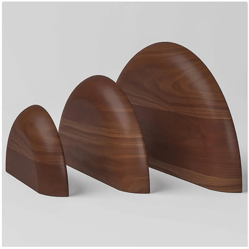 Solid Wooden Semicircle Wall Shelves